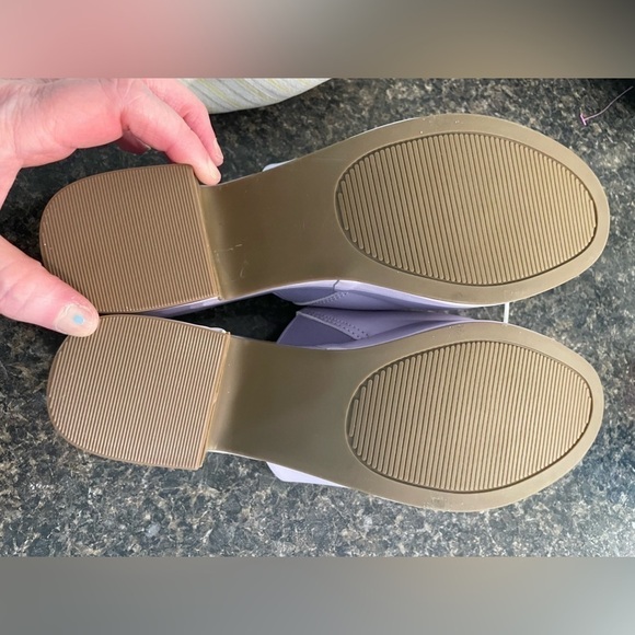 🌟HP🌟 LILAC LAVENDER Chunky Heel Mules Clogs Platform Summer Spring Picnic 90s - Picture 9 of 16